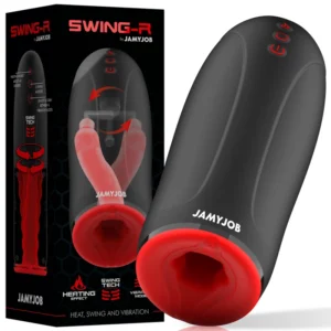 JAMYJOB SWING-R Intimate Machine with Heating, Swing Motion & Vibration, Black