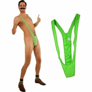 Diablo Picante Green Men’s Trikini - Themed Party Costume, One Size