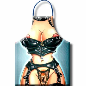 DIABLO PICANTE Women's Party Apron - Playful Graphics, 100% Polyester