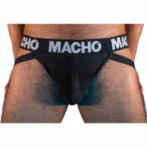 Macho MX25NN Jockstrap Black M - Semi-Transparent Supportive Underwear