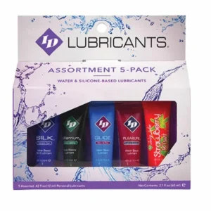 ID Juicy Lube Assorted Water-Based Lubricant Tubes 5x12ml Sugar-Free