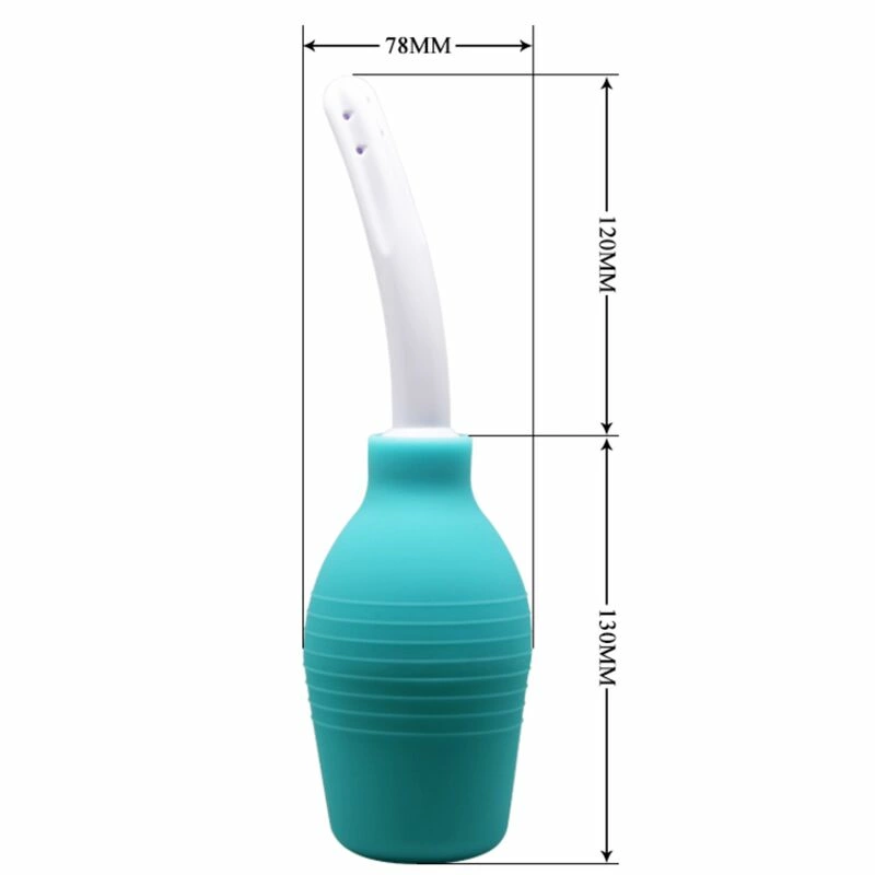 MR PLAY Anal Hygiene Blue Rubber Shower System - Large Capacity