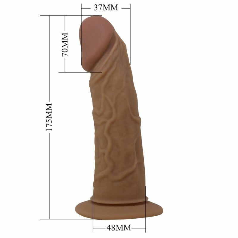 Pretty Love Harness Briefs Set with Silicone Shaft, Adjustable, Brown