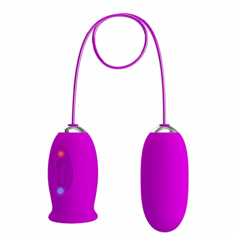 Pretty Love Daisy Dual Egg Rechargeable Device Violet Silicone
