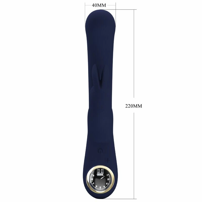 Pretty Love Lamar Blue Dual Action Intimate Device, LCD, Waterproof, Silicone
