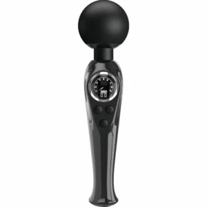 Pretty Love Skyler Wand Massager Black - 10 Modes, Flexible Silicone Head