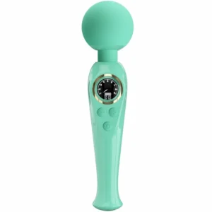 Pretty Love Skyler Rechargeable Green Wand Massager LCD 10 Modes