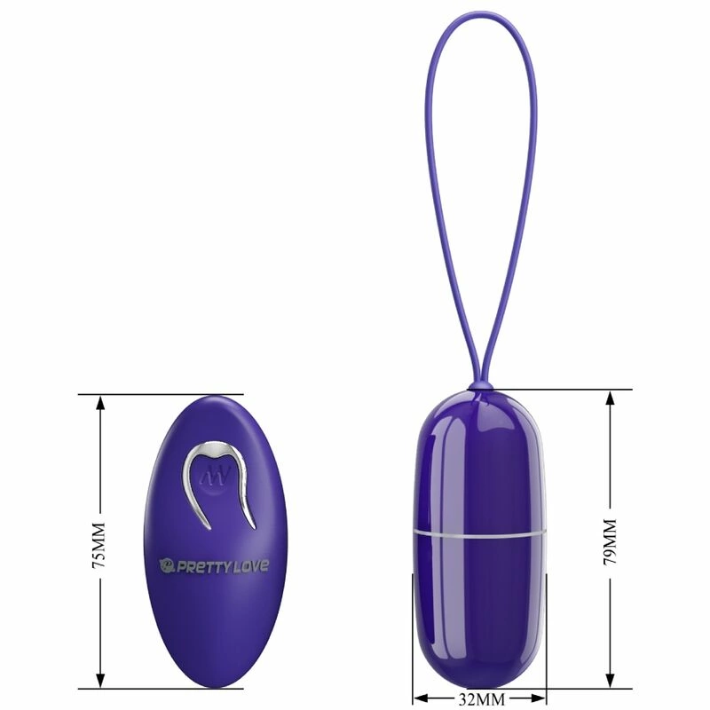 Pretty Love Arvin Remote-Controlled Wireless Egg Violet ABS Silicone