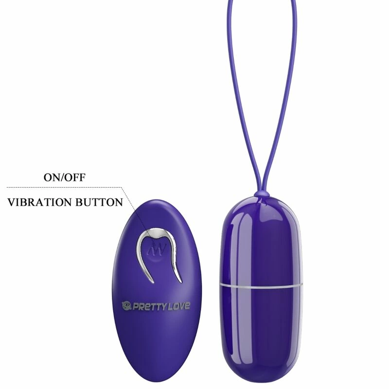 Pretty Love Arvin Remote-Controlled Wireless Egg Violet ABS Silicone