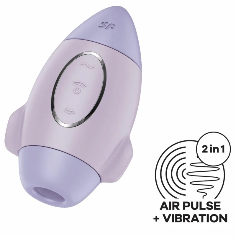 Satisfyer Mission Control Lilac Small Dual-Action Air Pulse Vibrator