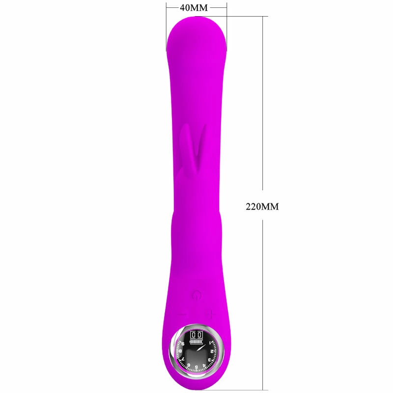 Pretty Love Lamar Violet Dual Action Intimate Massager, USB Rechargeable