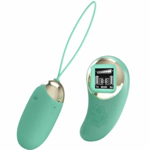 Pretty Love Mine Green Wireless Intimate Egg with LCD Remote, 10 Modes