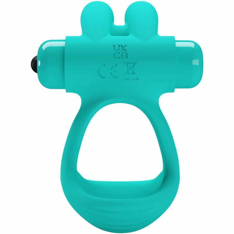 Pretty Love Dante Green Silicone Dual Ring Vibrating System