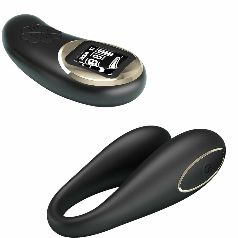 Pretty Love Nathan Black Dual Action Vibrator with Remote, 10 Modes