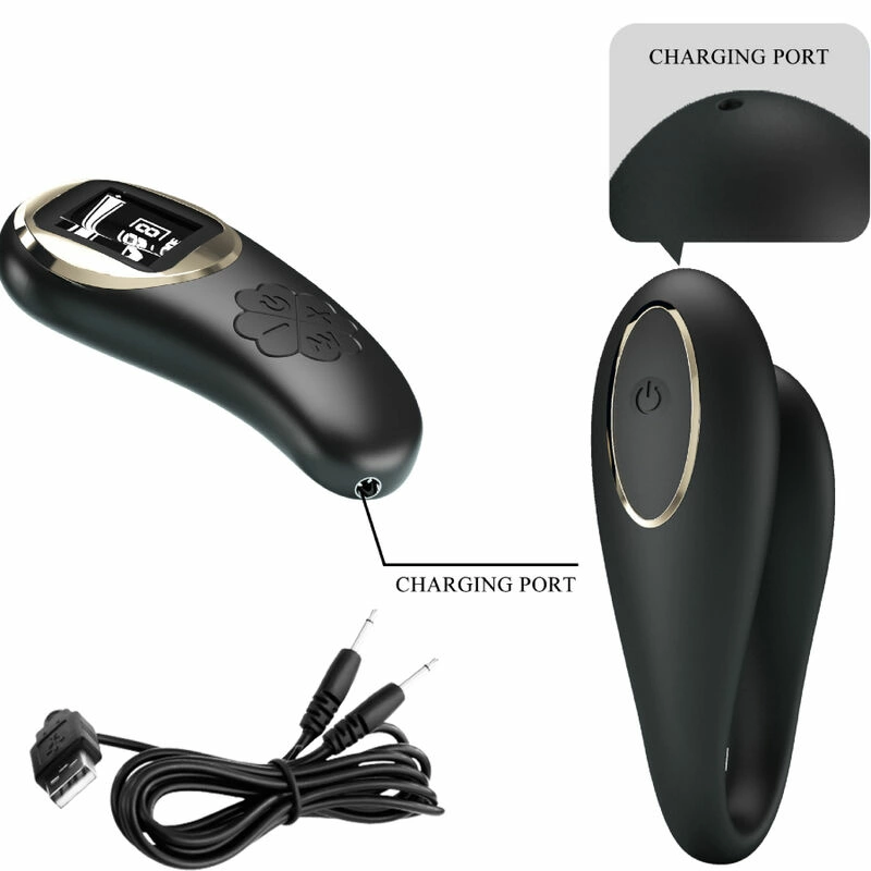 Pretty Love Nathan Black Dual Action Vibrator with Remote, 10 Modes