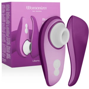 Womanizer Liberty 2 violetinis intymios oro bangos prietaisas su magnetiniu dangteliu