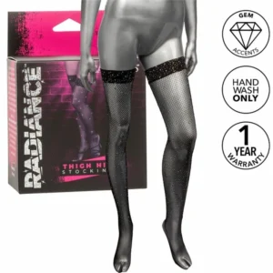 CalExotics Radiance Thigh High Stockings with Rhinestone Accents, One Size