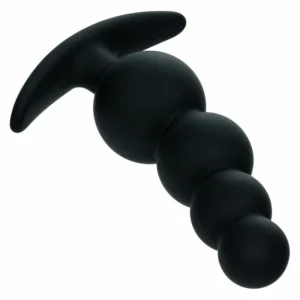 CalExotics Boundless Beaded Plug Flexible Silicone 9cm Black