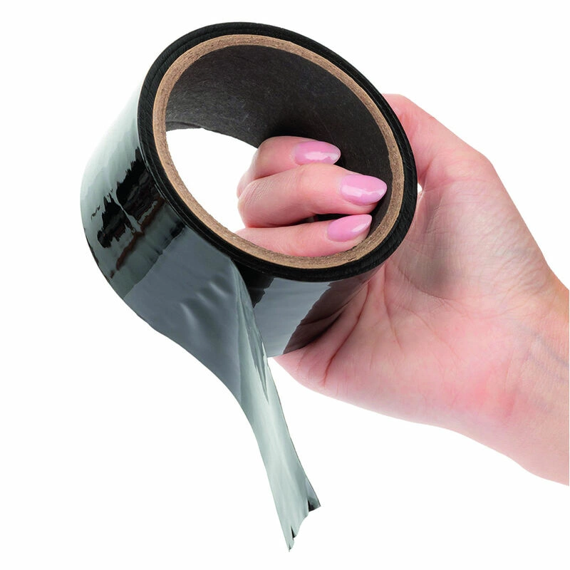 CalExotics beribė juosta juoda 18m – universali lipni PVC juostelė