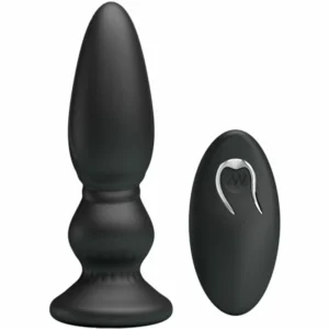 MR PLAY Remote-Controlled Vibrating Anal Model Black USB Rechargeable