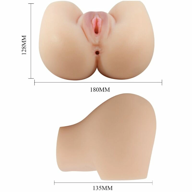 Crazy Bull Mila Dual-Entry Intimate System with Vibration, Beige