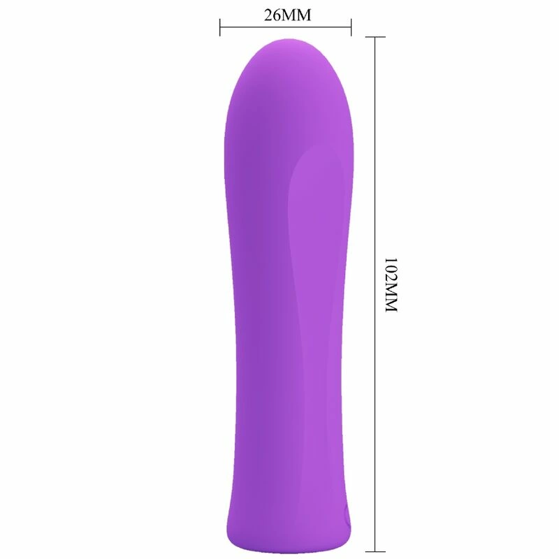 Pretty Love Alfreda Aqua Purple Flexible Silicone Mini Vibrating Device