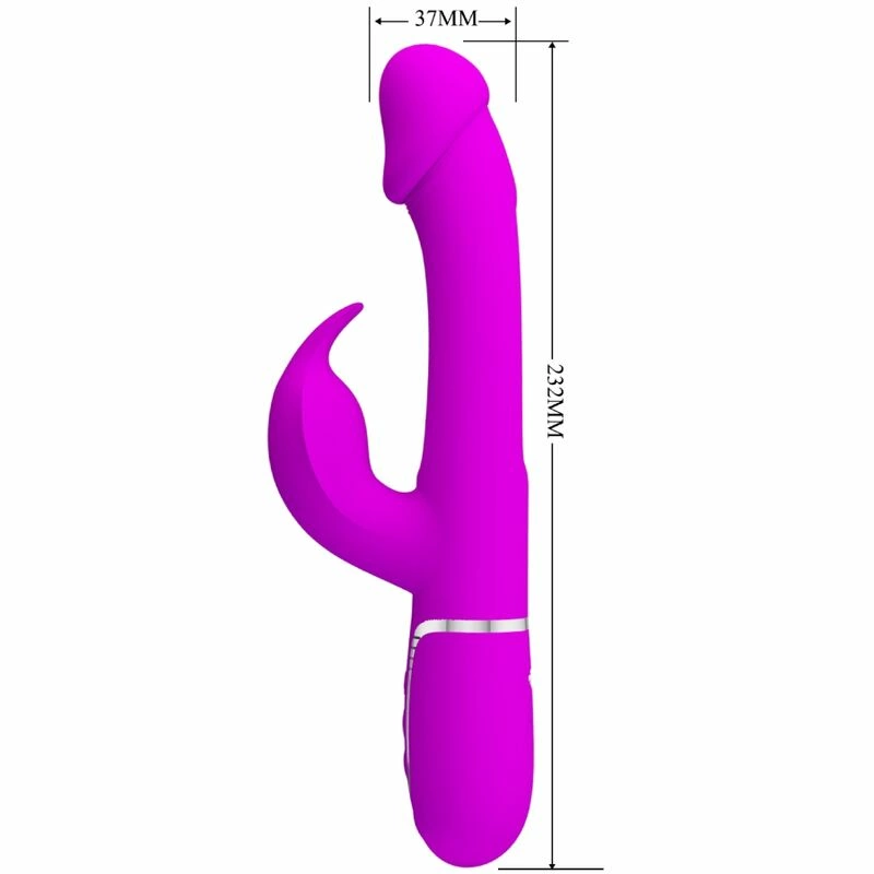 Pretty Love Kampas Fuchsia 3-in-1 Multifunctional Intimate Device