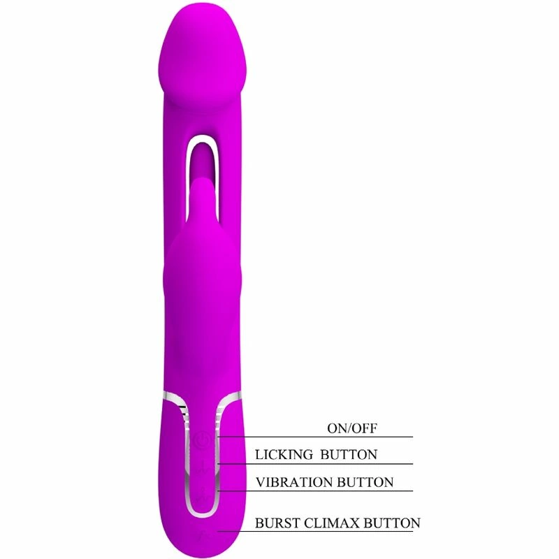Pretty Love Kampas Fuchsia 3-in-1 Multifunctional Intimate Device