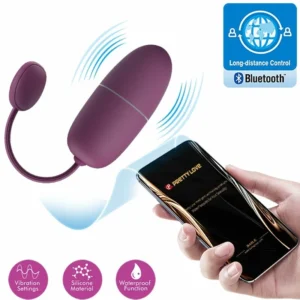 Pretty Love Nymph Lila App-Controlled Vibrating Egg, 12 Modes, Silicone