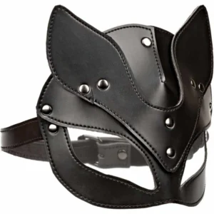 CalExotics Euphoria Cat Mask - Vegan Leather, Velvet Lined, Adjustable Fit