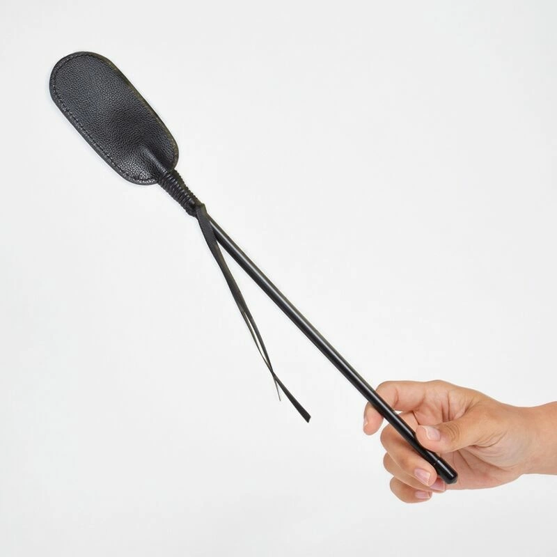 Secret Play Black whip 27,5 cm Vegan Leather Riding Crop