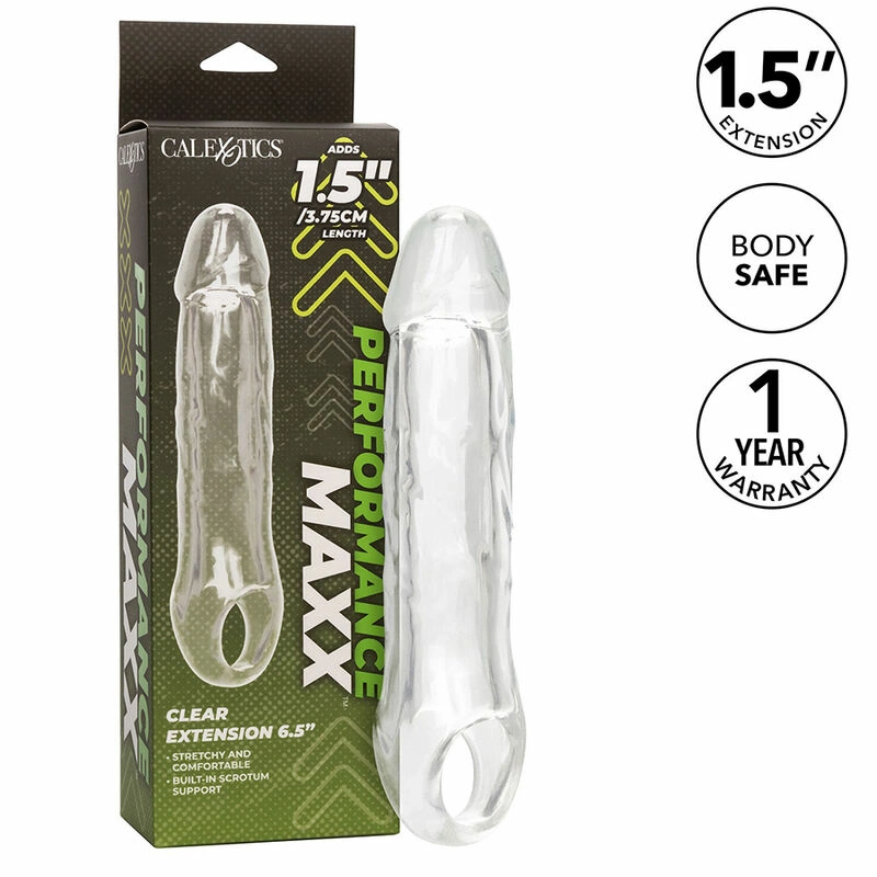 CalExotics Performance Maxx Extension 6.5" Transparent Enhancer