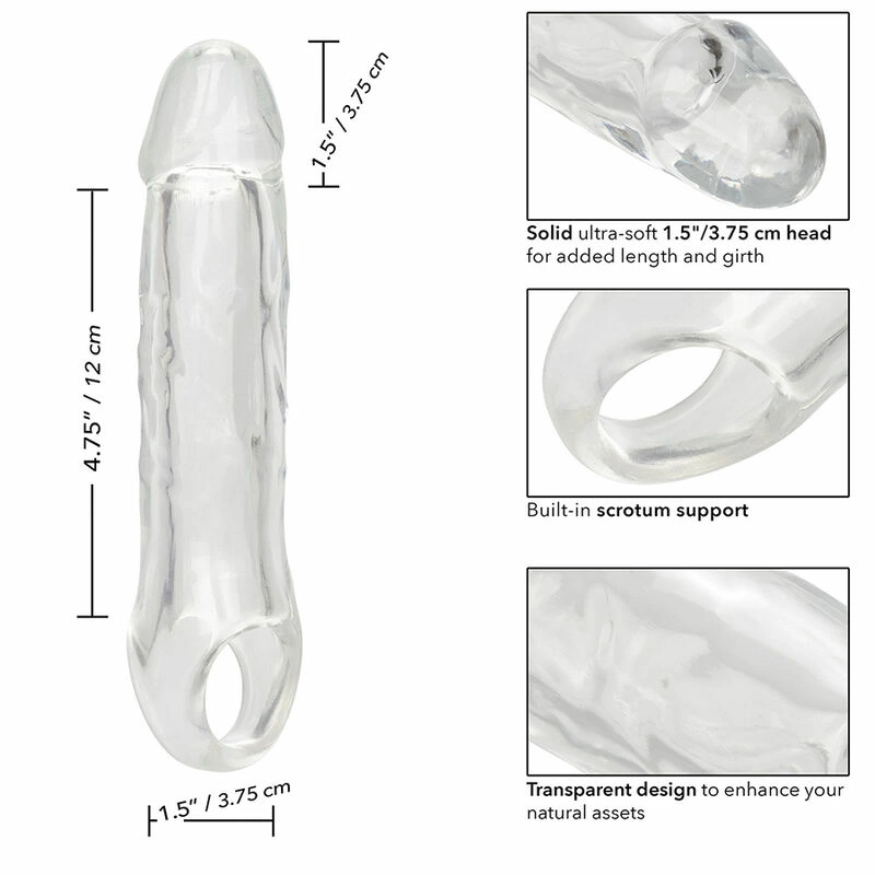 CalExotics Performance Maxx Extension 6.5" Transparent Enhancer