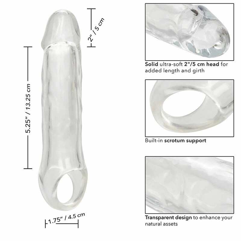 CalExotics Performance Maxx Clear Extension 7.5'' Transparent Enhancer