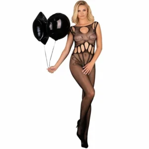 LivCo Corsetti Fashion Amahil Bodystocking Black One Size - Elegant Mesh Design