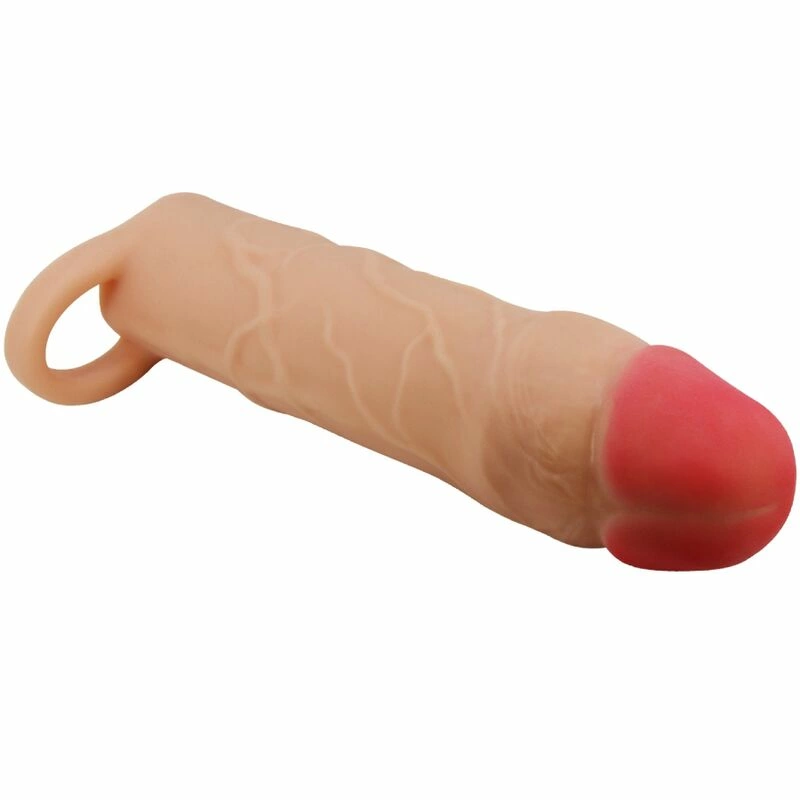 Pretty Love Chane Extension Sleeve Flesh - Flexible TPR Cover with Support Ring