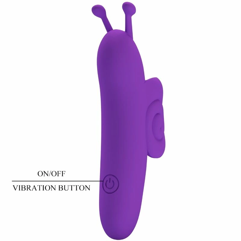 Pretty Love Snail Intimate Finger Device 10 Modes Purple USB Rechargeable