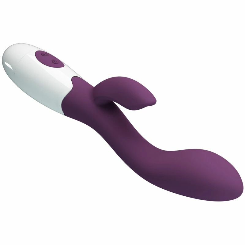 Pretty Love Brighty Dual Vibrating System Silicone Purple 210mm