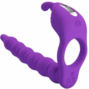 Pretty Love Blackney Intimate Ring with 7-Mode Lila Vibrating Plug Silicone