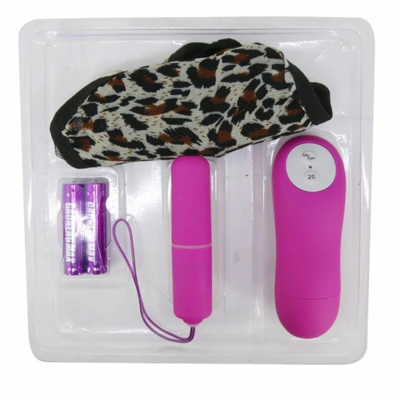 Baile Vibrating Thong Set Purple - Remote Control, 20 Modes, Silicone