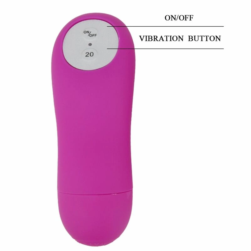 Baile Vibrating Thong Set Purple - Remote Control, 20 Modes, Silicone
