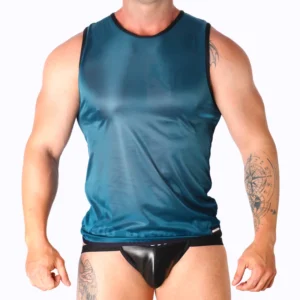 Macho Sport T-Shirt L/XL Green - Lightweight Breathable Polyamide Blend