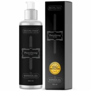 PheroStrong Massage Oil for Men 100ml - Invigorating Scent & Care