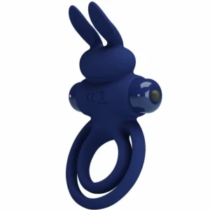 Pretty Love Darey Blue Duo Vibrating Intimate System - 10 Modes, Rabbit Shape