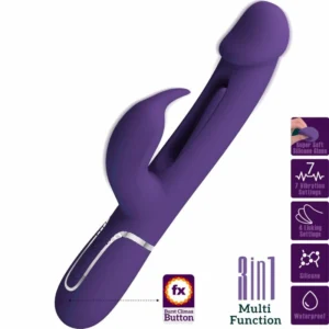 Pretty Love Kampas Violet 3-in-1 Multifunction Intimate Device