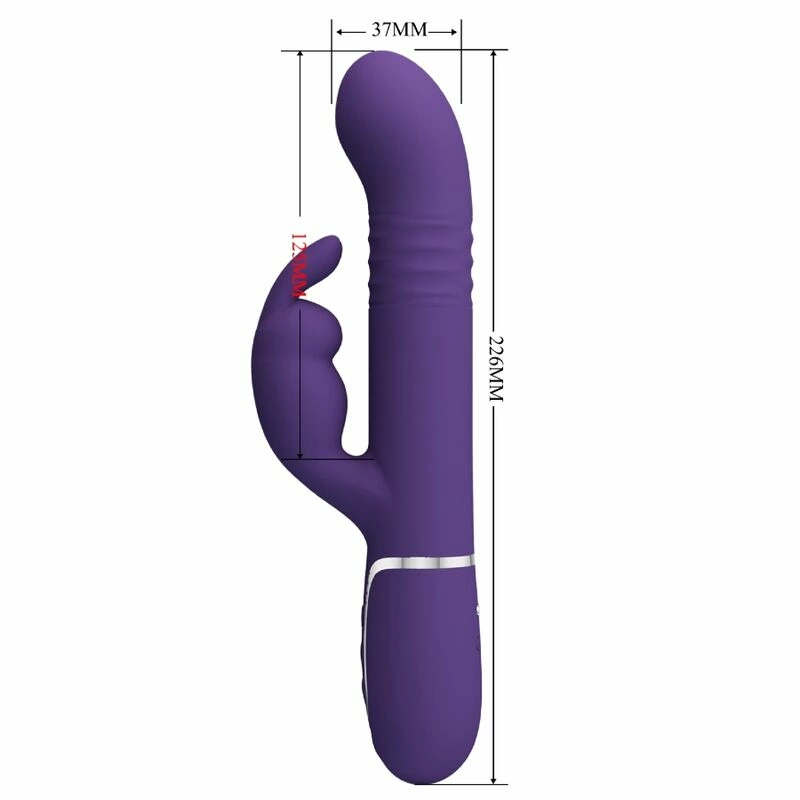 Pretty Love Coale Multi-Function Rabbit Intimate Device 4-in-1 Purple