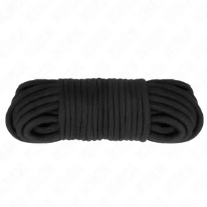 KINK Cotton Rope 20m Black - Soft Bondage Rope for Creative Play