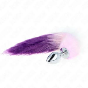 KINK Intimate Plug L 10x4cm with 40cm Synthetic Purple Tail