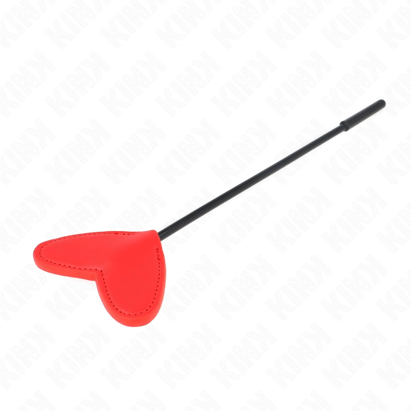 KINK Red širdies formos irklas 33x10 cm - dirbtinės odos smūginis aksesuaras