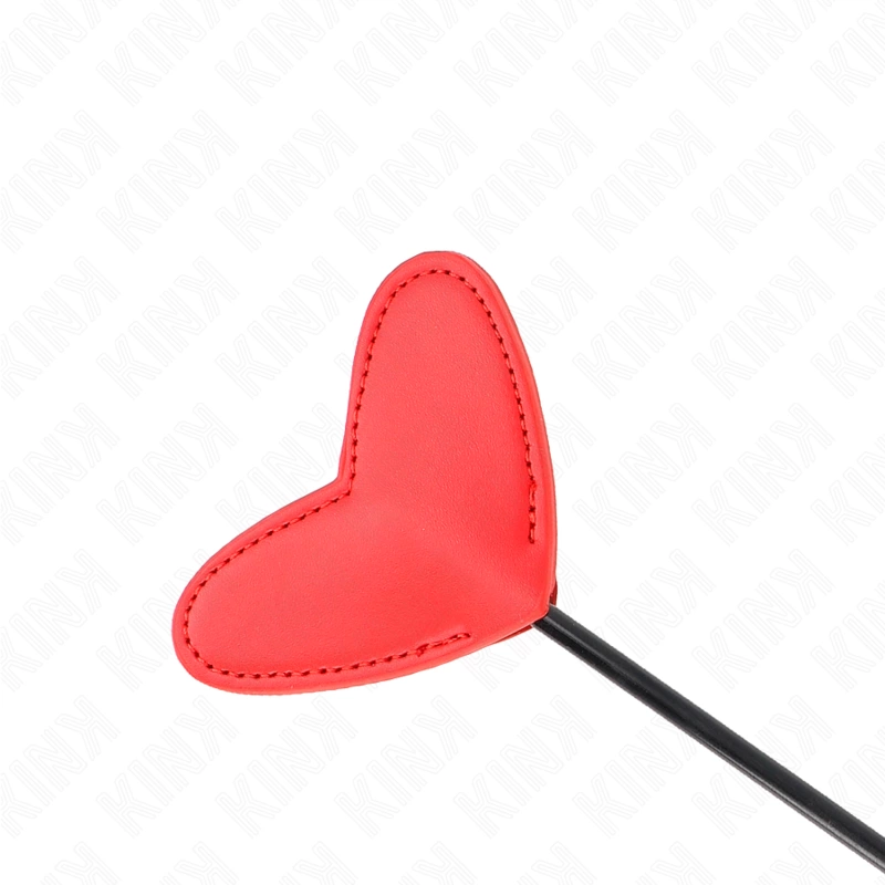 KINK Red širdies formos irklas 33x10 cm - dirbtinės odos smūginis aksesuaras